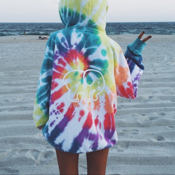 ivory ella Tops - Ivory Ella • Tie Dye Hoodie  🌈 🌈 🌈 - Small EUC